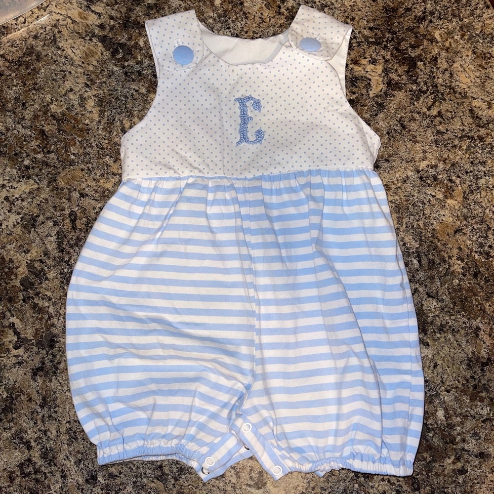 “E” Monogrammed One Piece
